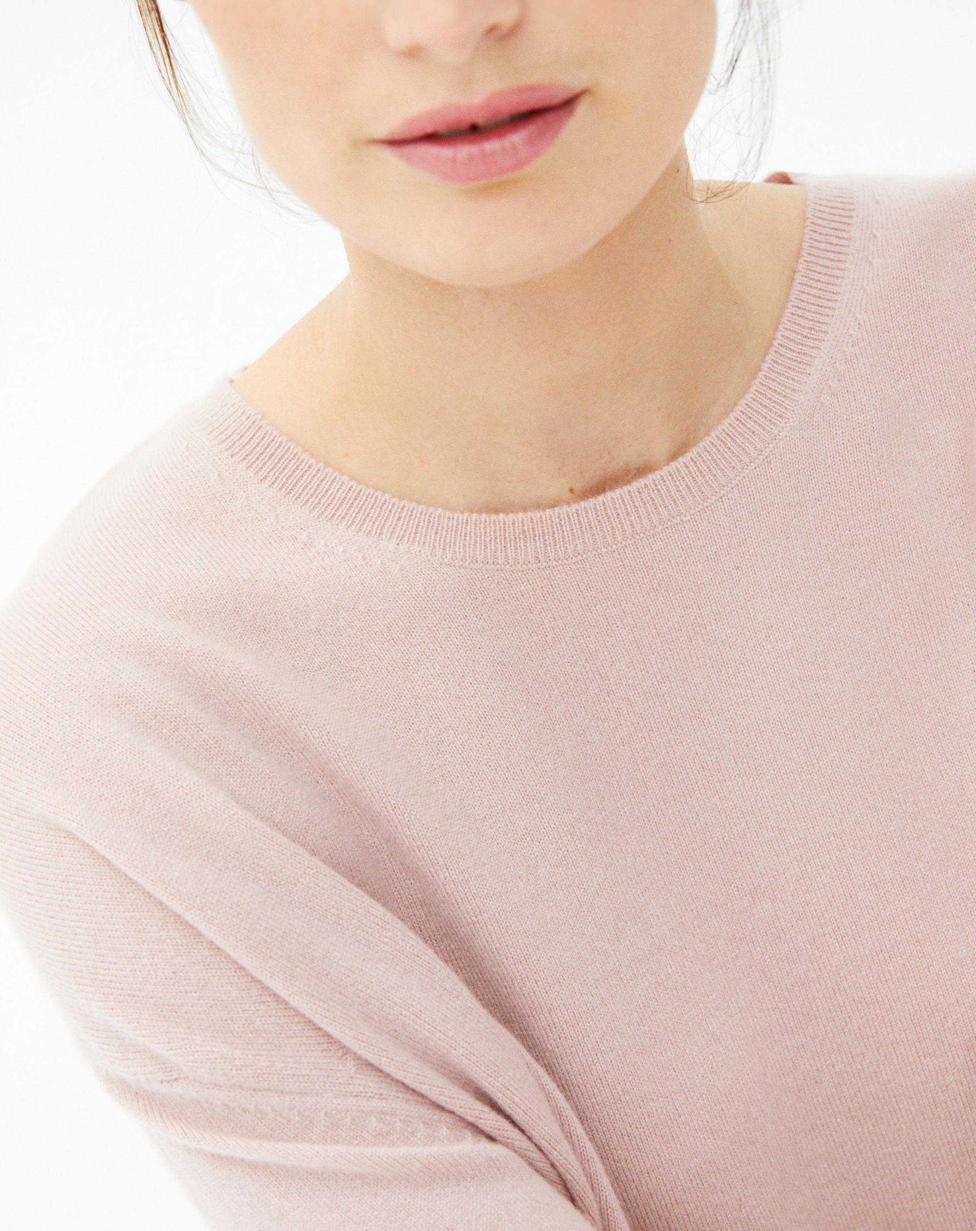 Oversized cashmere crew neck jumper - Pétale