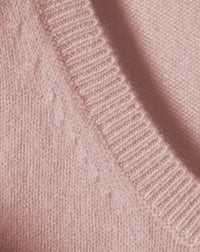 Oversized cashmere crew neck jumper - Pétale