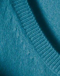 Pull ras de cou oversize en cachemire - Vetiver