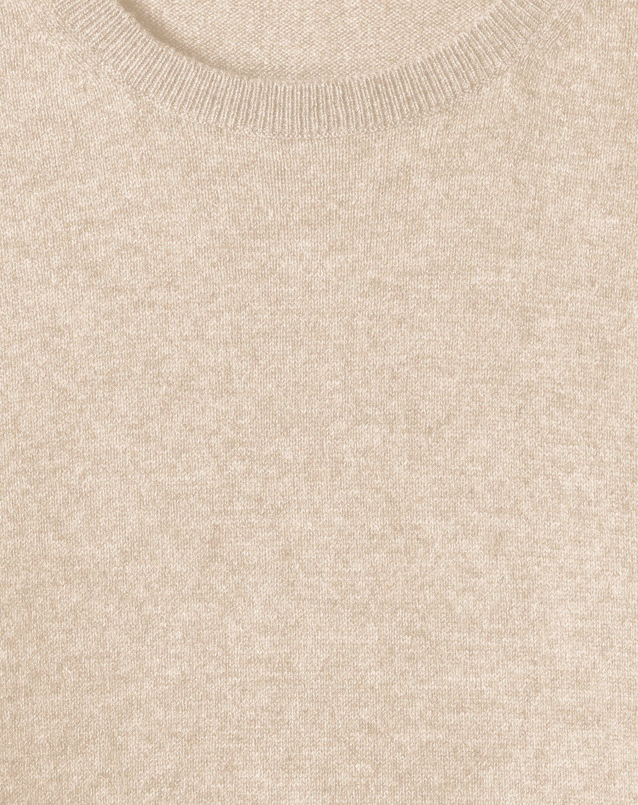 Pull ras de cou oversize en cachemire - Sepia