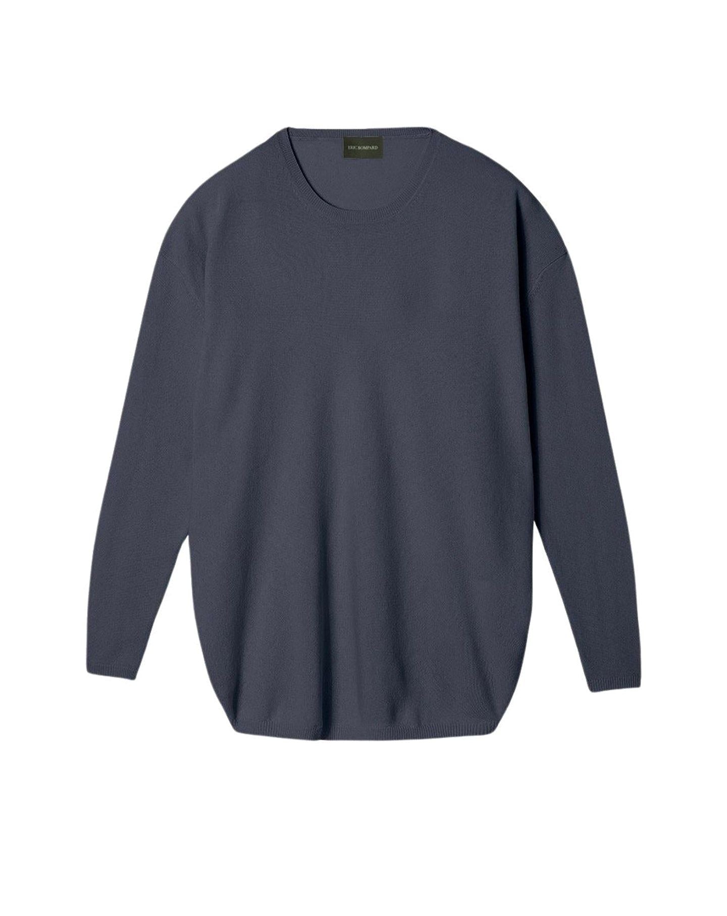 Oversized cashmere crew neck jumper - Incense