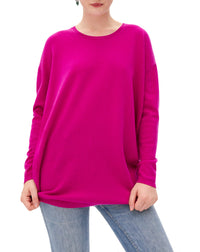 Oversized cashmere crew neck jumper - Vert d'Eau