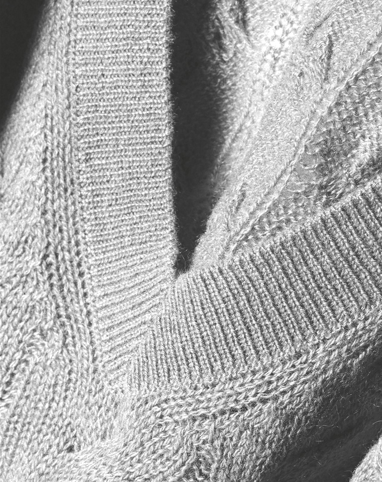 Airy cashmere cable jumper - Givre