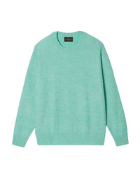 Pull ras de cou Mouline en cachemire - Palm Beach & Naturel