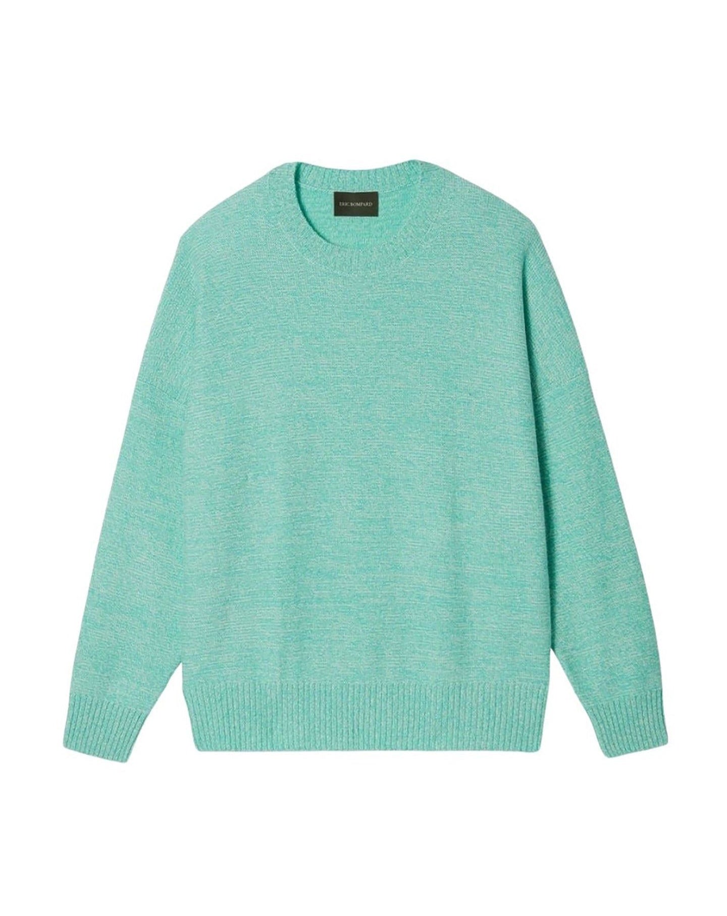Pull ras de cou Mouline en cachemire - Palm Beach & Naturel