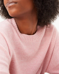 Pull ras de cou Mouline en cachemire - Sorbet & Aubepine chiné