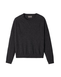 Cashmere casual sweater - Anthracite