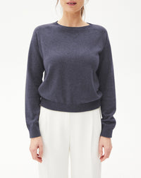 Sweat casual en cachemire - Aubepine chiné