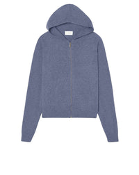 Sweat à capuche casual en cachemire - Denim