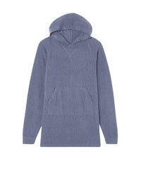 Cashmere hoodie dress - Denim
