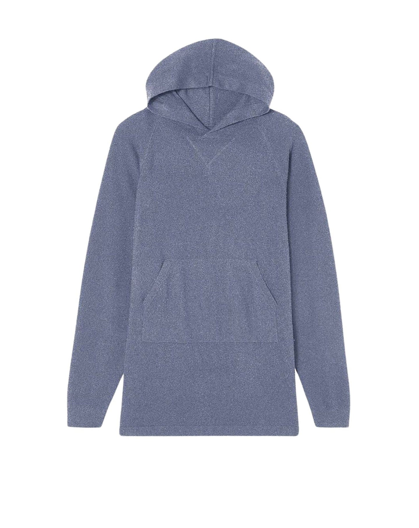 Cashmere hoodie dress - Denim