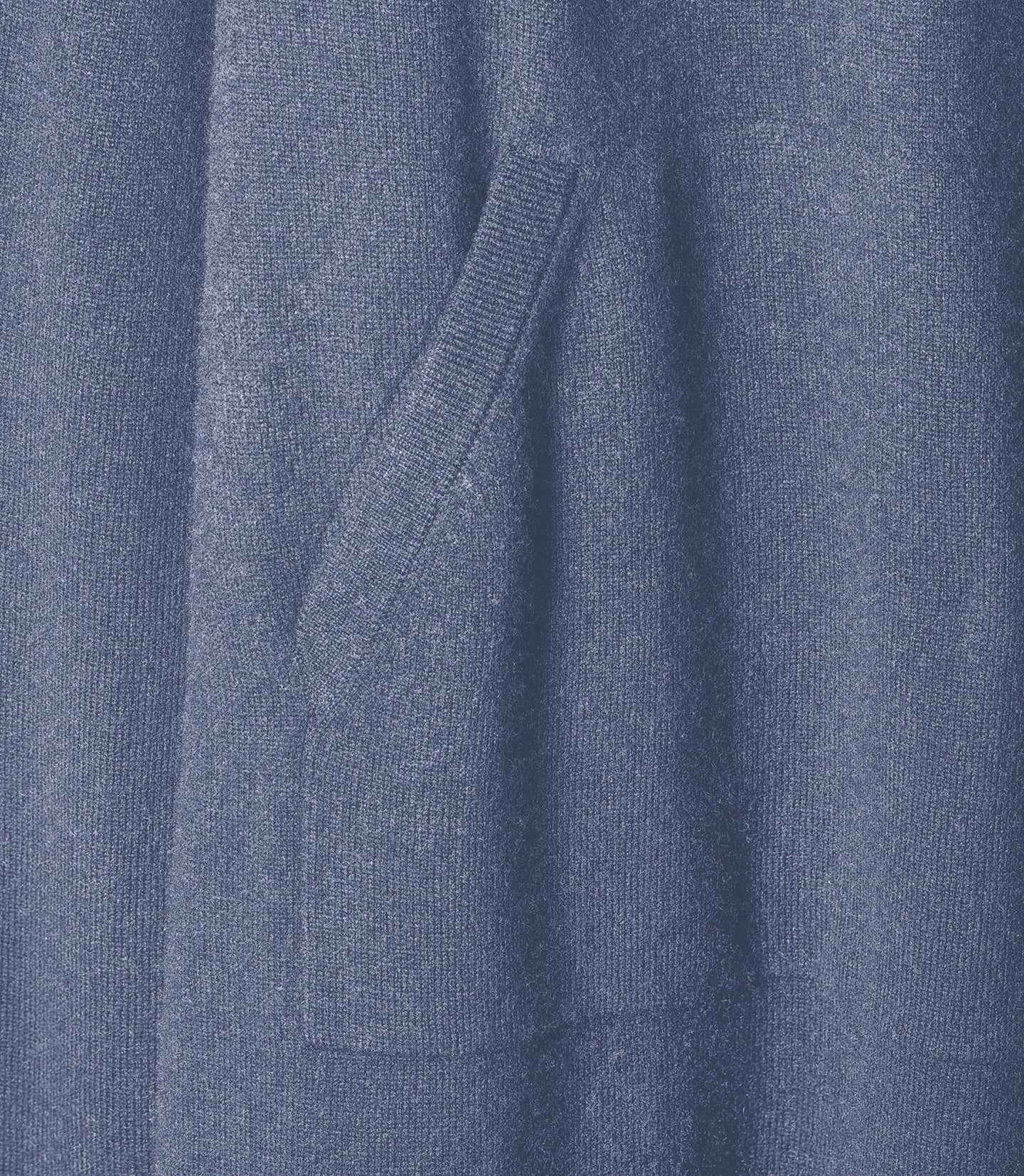 Cashmere hoodie dress - Denim