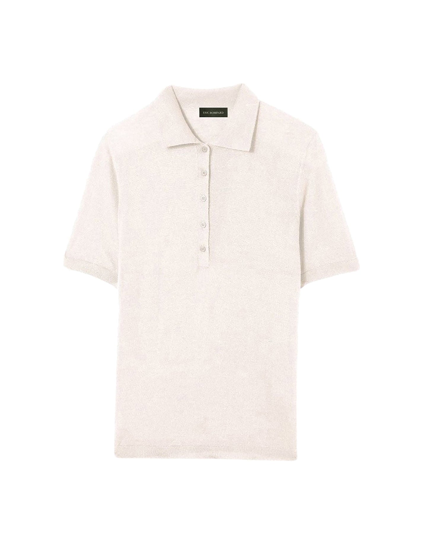 RECO90Polo Manches Courtes 5 Boutons - Naturel