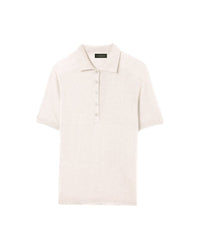 Polo Manches Courtes 5 Boutons - Naturel