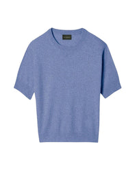 RECO90Maxi ras de cou manches courtes contemporain - Bleu