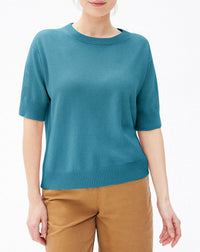 RECO90Maxi Ras De Cou Manches Courtes Contemporain - Vetiver