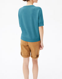 RECO90Maxi Ras De Cou Manches Courtes Contemporain - Vetiver