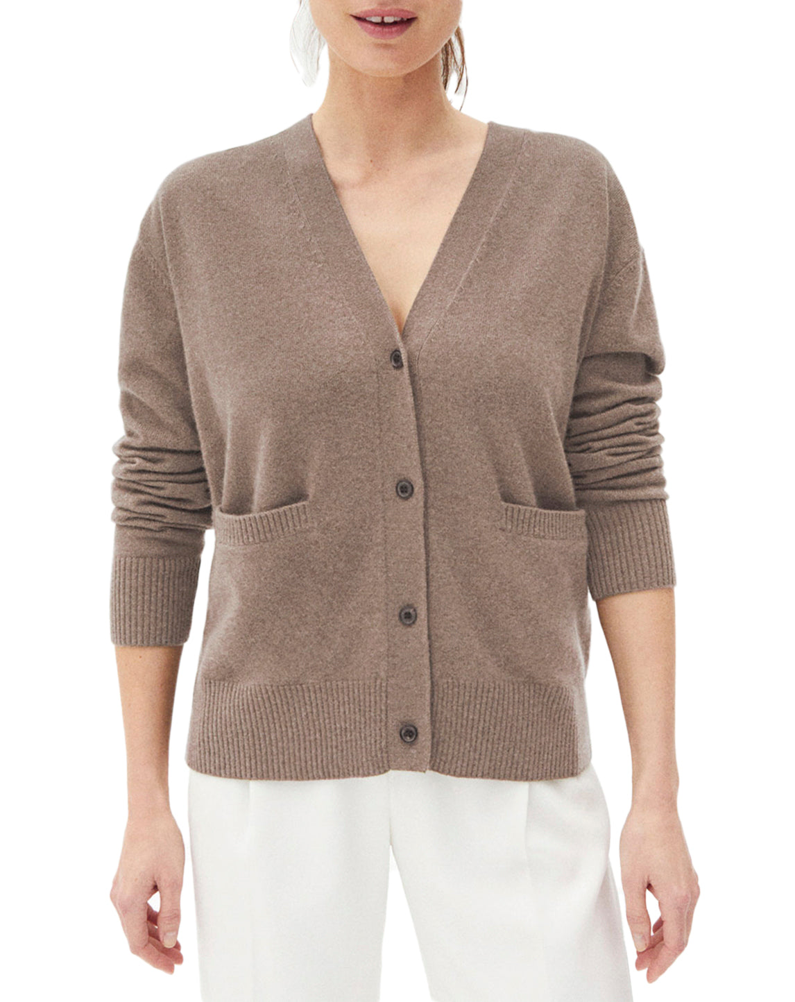 Gilet contemporain en cachemire - Encens