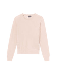 Pull ras de cou ultrafin en cachemire - Porcelaine