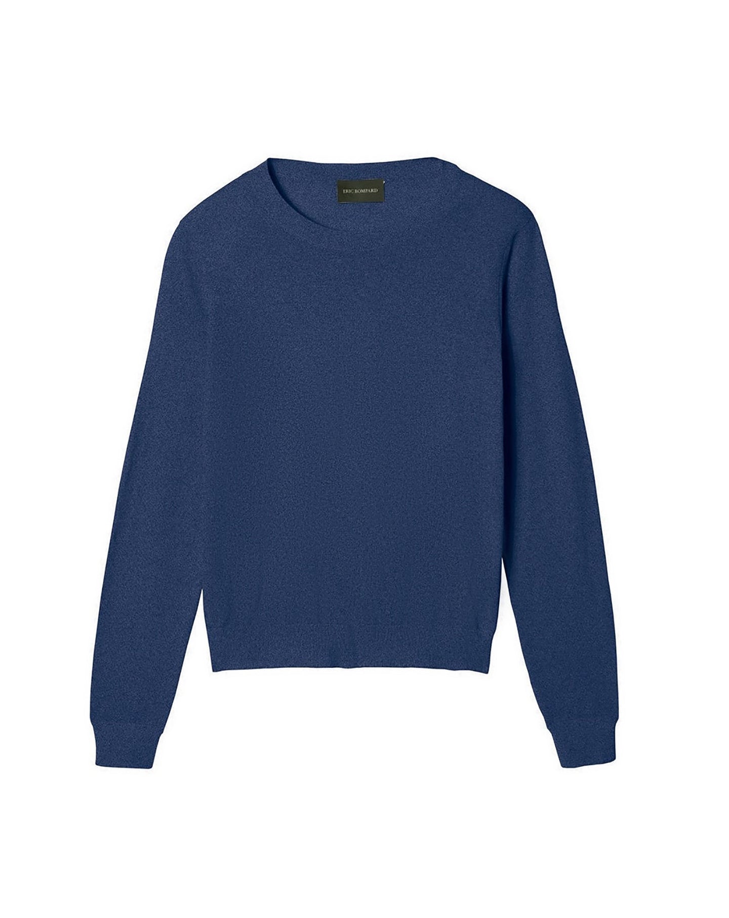 Ultra-fine cashmere crew neck jumper - Indigo