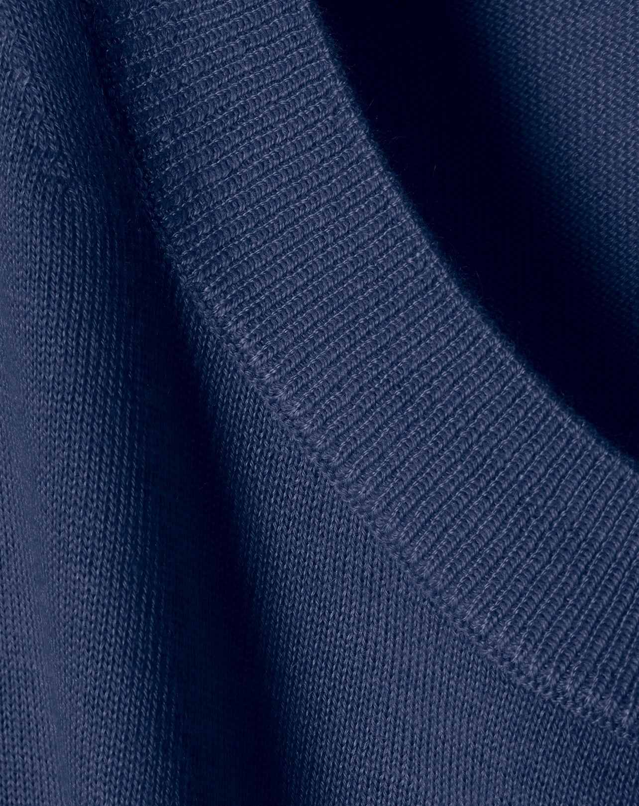 Ultra-fine cashmere crew neck jumper - Indigo