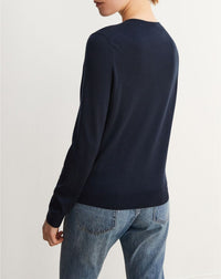 Ultra-fine cashmere crew neck jumper - Graphite