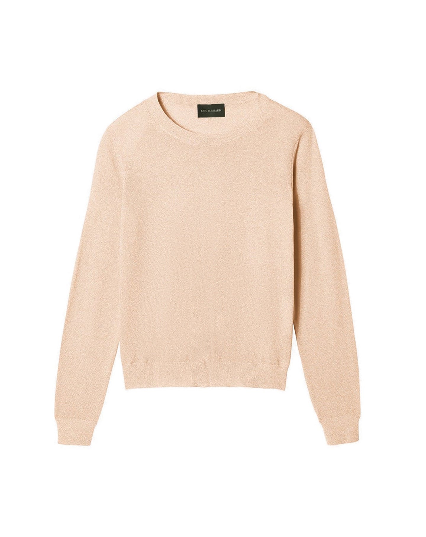 Ultra-fine cashmere crew neck jumper - Sepia