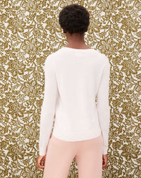 Pull ras de cou ultrafin en cachemire - Aubepine chiné