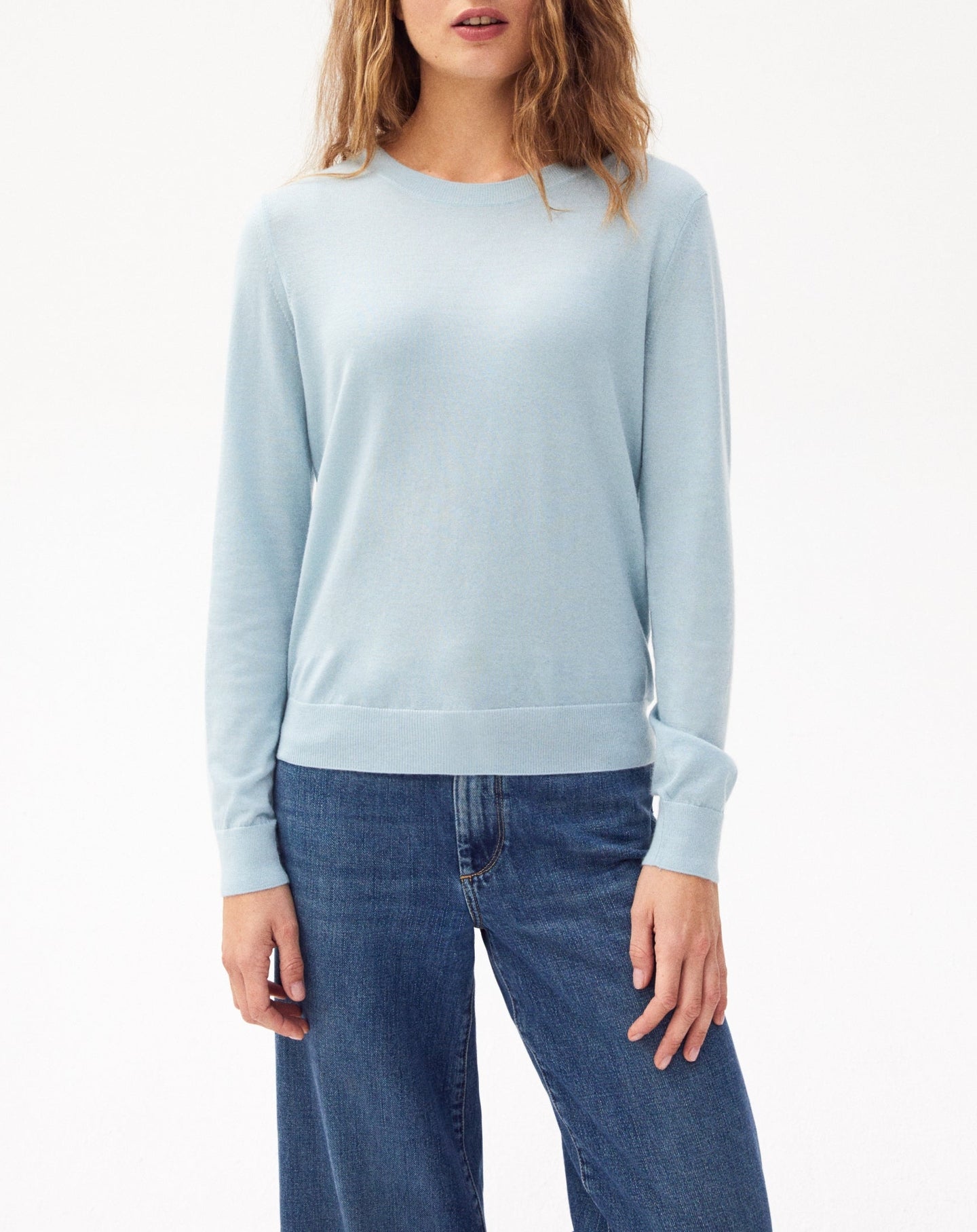 Ultra-fine cashmere crew neck jumper - Jean