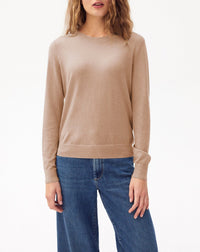 Pull ras de cou ultrafin en cachemire - Coriandre