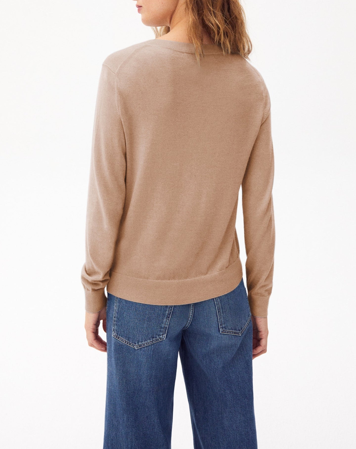 Pull ras de cou ultrafin en cachemire - Coriandre