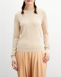 Ultra-fine cashmere crew neck jumper - Electric Blue