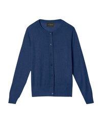 Ultra-fine cashmere cardigan - Indigo