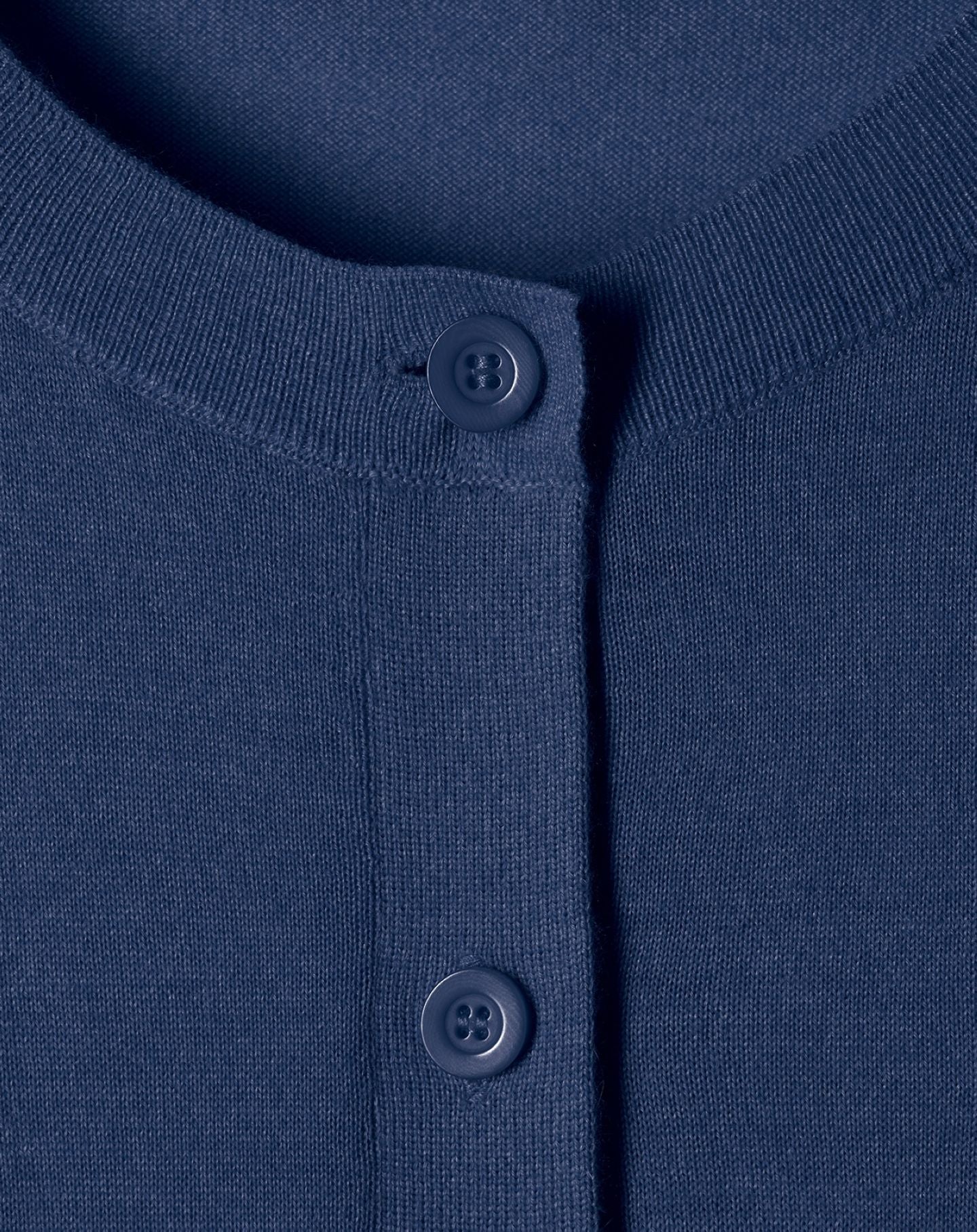 Ultra-fine cashmere cardigan - Indigo