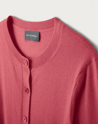 Ultra-fine cashmere cardigan - Bois de Rose