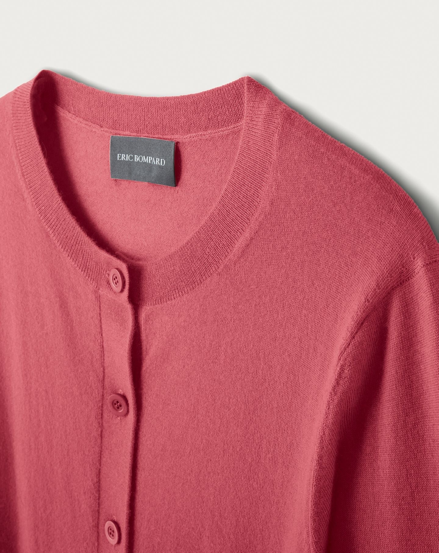 Ultra-fine cashmere cardigan - Bois de Rose