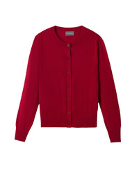 Ultra-fine cashmere cardigan - Guarana Red