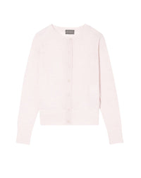 Ultra-fine cashmere cardigan - Aubepine mottled