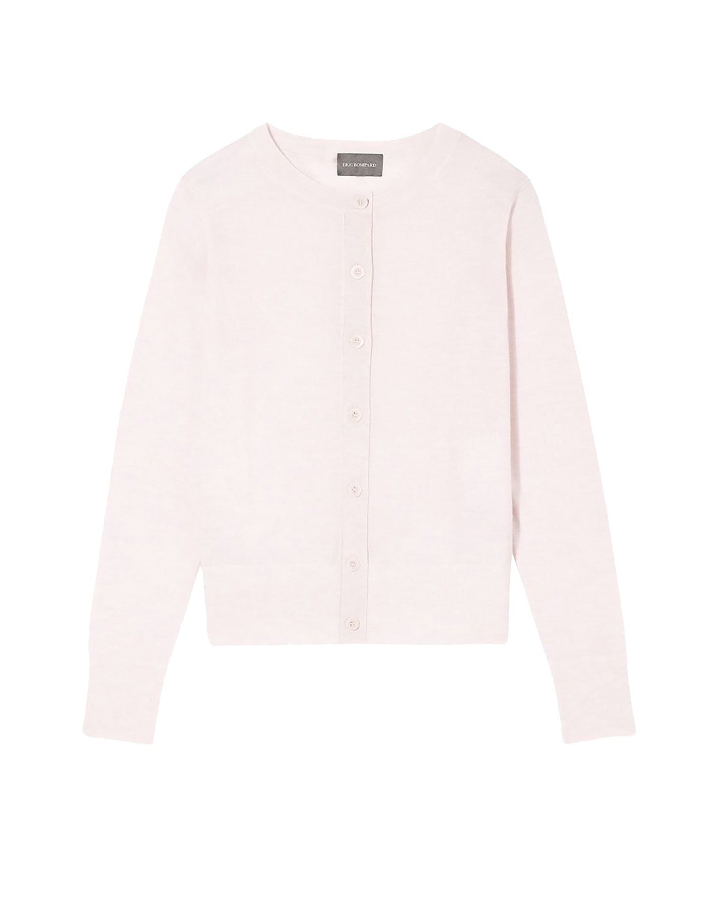 Ultra-fine cashmere cardigan - Aubepine mottled