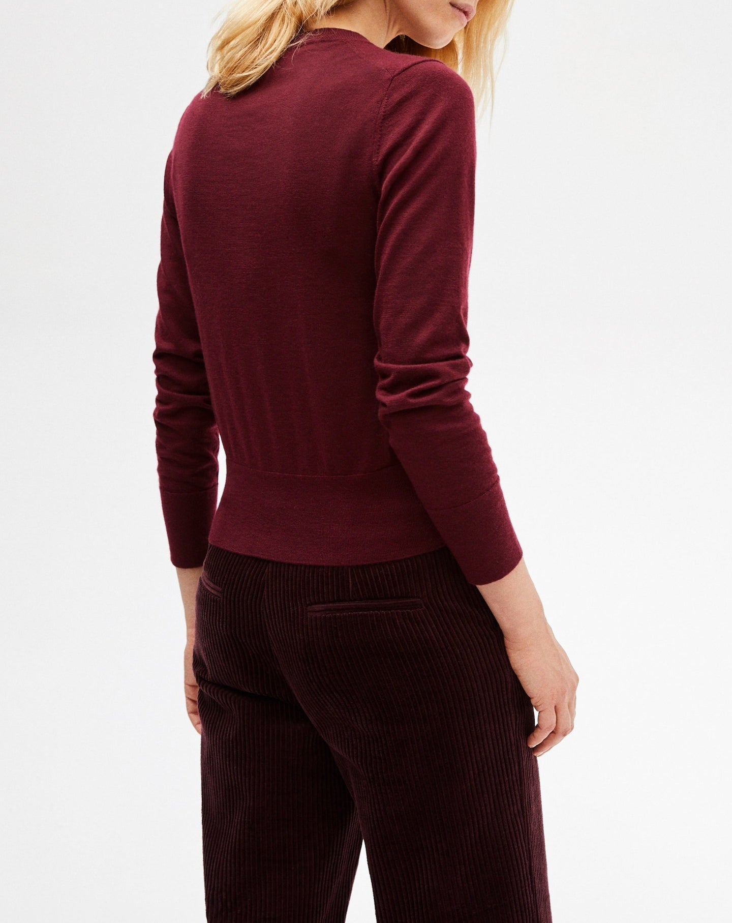 Ultra-fine cashmere cardigan - Guarana Red