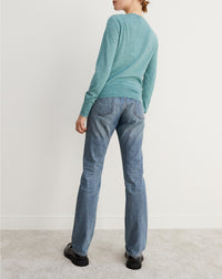 Ultra-fine cashmere cardigan - Spruce