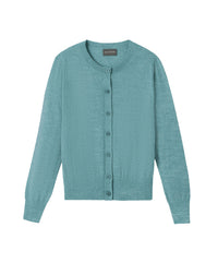 Ultra-fine cashmere cardigan - Spruce