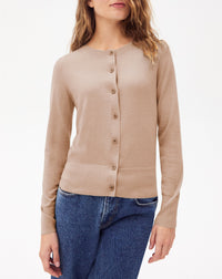 Ultra-fine cashmere cardigan - Coriander