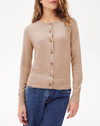 Ultra-fine cashmere cardigan - Coriander