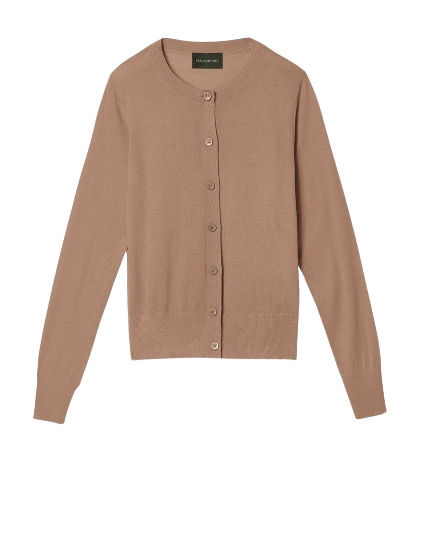 Ultra-fine cashmere cardigan - Coriander