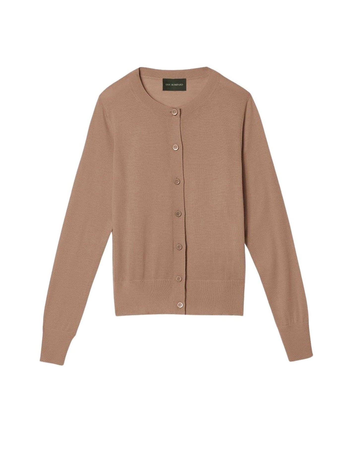 Ultra-fine cashmere cardigan - Coriander