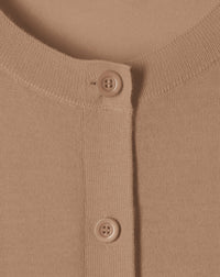 Ultra-fine cashmere cardigan - Coriander