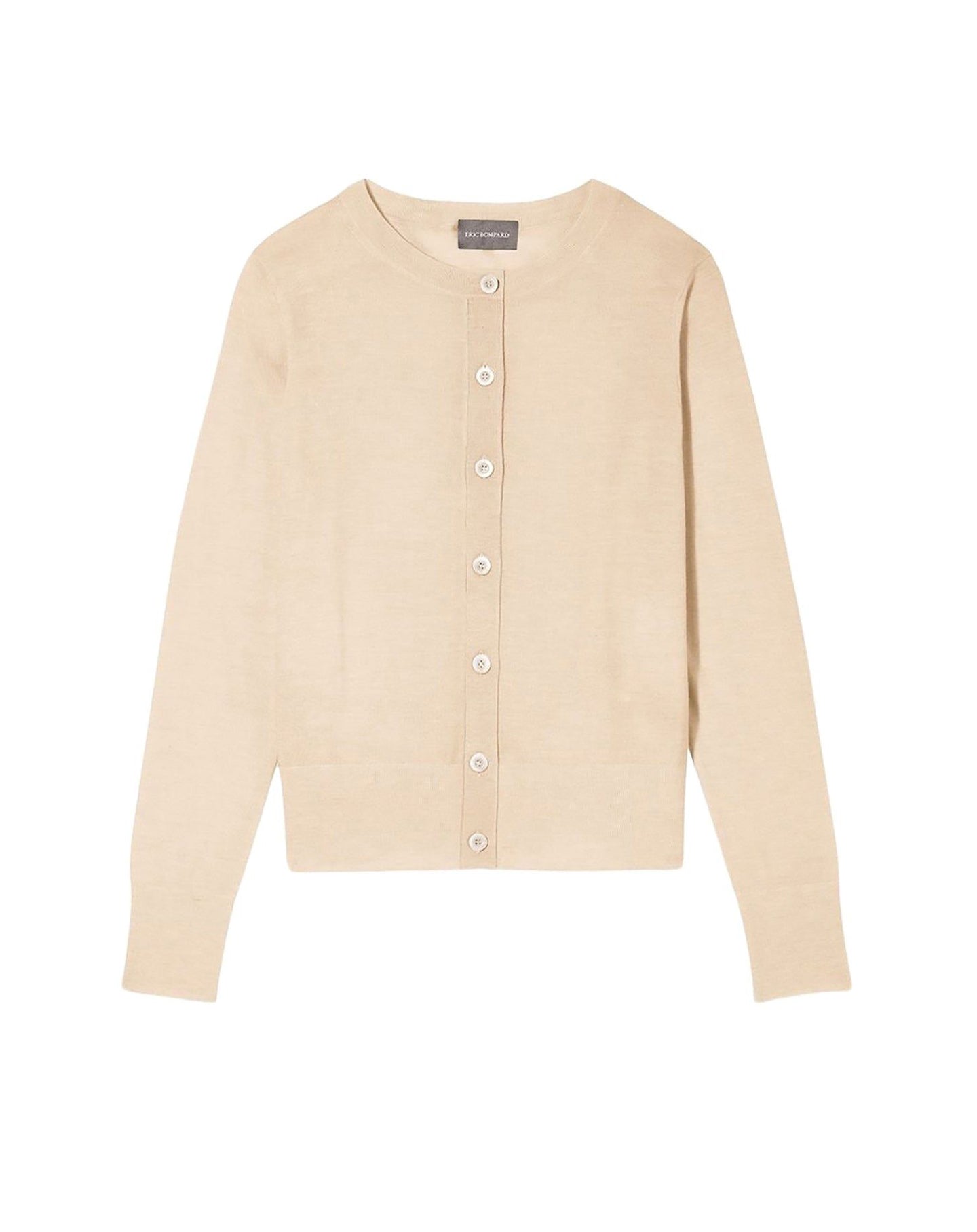 Ultra-fine cashmere cardigan - Nougat