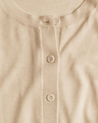Ultra-fine cashmere cardigan - Nougat