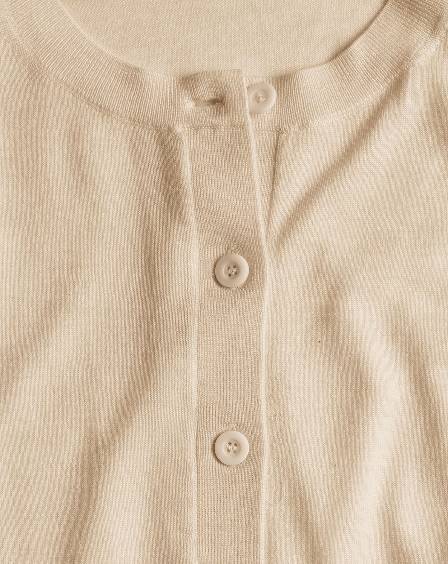 Ultra-fine cashmere cardigan - Nougat